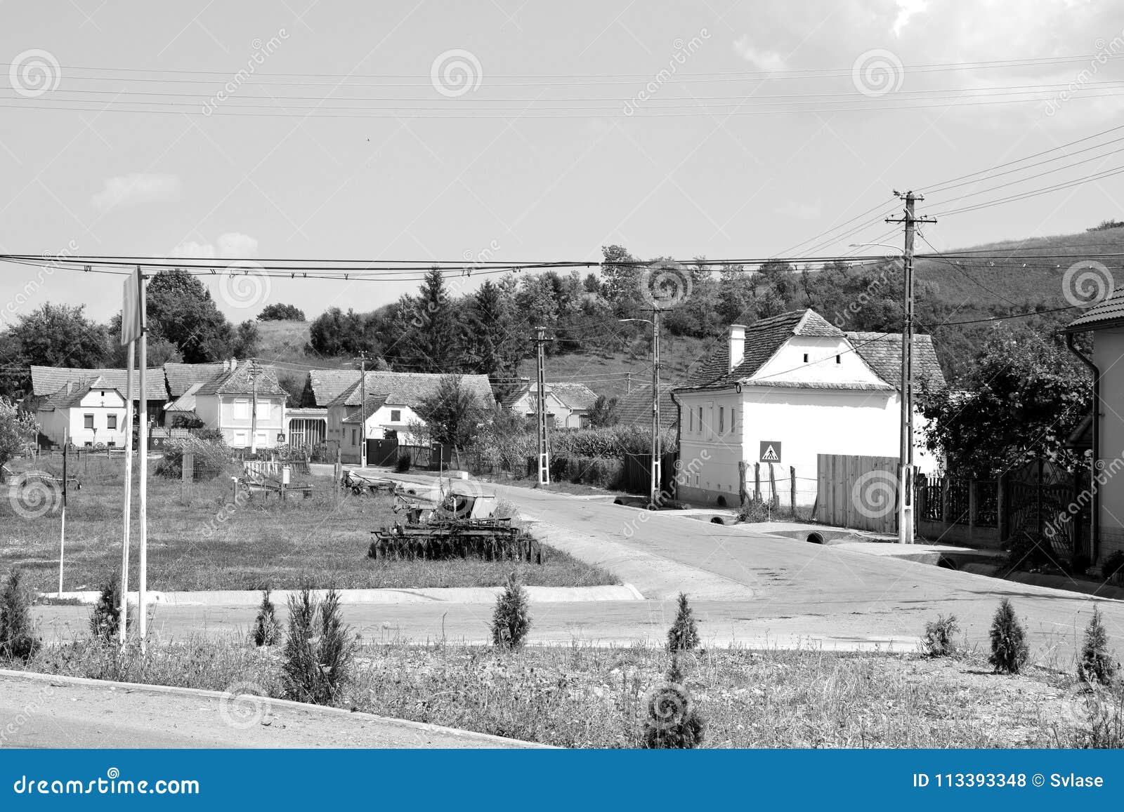 nice peasant house and typical rural landscape in vÃÆrd,wierd, viert